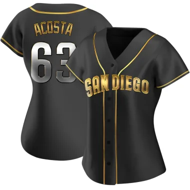 Daison Acosta Women's Replica San Diego Padres Black Golden Alternate Jersey