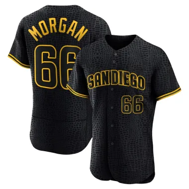 David Morgan Men's Authentic San Diego Padres Black Snake Skin City Jersey