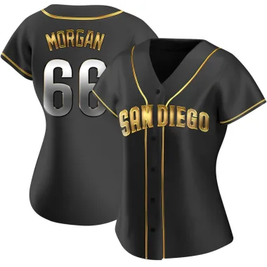 David Morgan Women's Replica San Diego Padres Black Golden Alternate Jersey