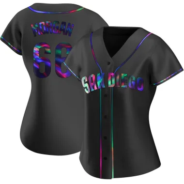 David Morgan Women's Replica San Diego Padres Black Holographic Alternate Jersey