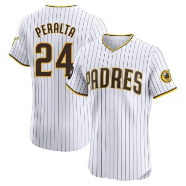 David Peralta Men's Elite San Diego Padres White Home Patch Jersey