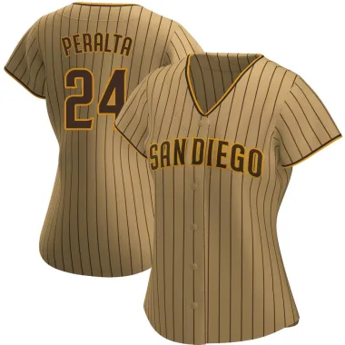 David Peralta Women's Authentic San Diego Padres Tan/Brown Alternate Jersey