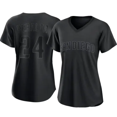 David Peralta Women's Replica San Diego Padres Black Pitch Fashion Jersey