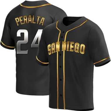 David Peralta Youth Replica San Diego Padres Black Golden Alternate Jersey