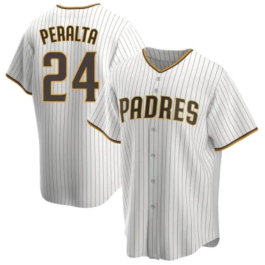 David Peralta Youth Replica San Diego Padres White/Brown Home Jersey