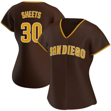 Gavin Sheets Women's Authentic San Diego Padres Brown Road Jersey
