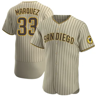 German Marquez Men's Authentic San Diego Padres Tan/Brown Alternate Jersey
