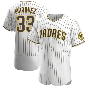 German Marquez Men's Authentic San Diego Padres White/Brown Home Jersey