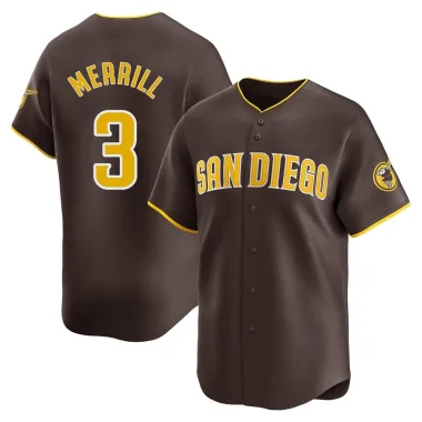 Jackson Merrill Men's Limited San Diego Padres Brown Away Jersey