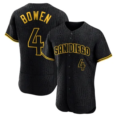 Jase Bowen Men's Authentic San Diego Padres Black Snake Skin City Jersey