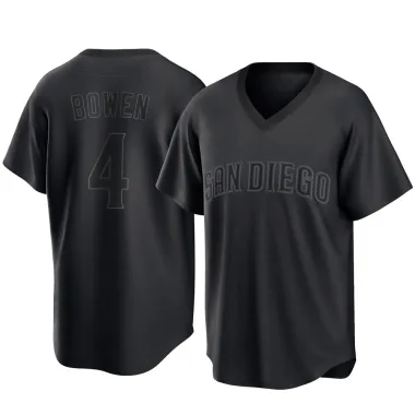 Jase Bowen Men's Replica San Diego Padres Black Pitch Fashion Jersey
