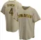 Jase Bowen Men's Replica San Diego Padres Sand/Brown Alternate Jersey