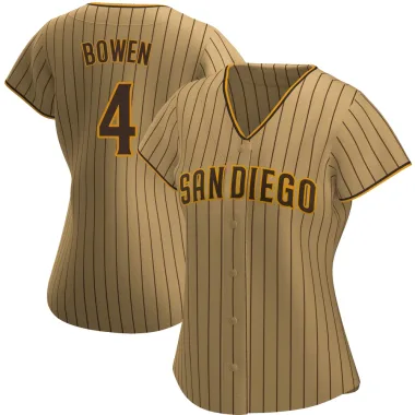 Jase Bowen Women's Authentic San Diego Padres Tan/Brown Alternate Jersey