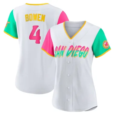 Jase Bowen Women's Replica San Diego Padres White 2022 City Connect Jersey