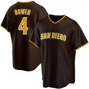 Jase Bowen Youth Replica San Diego Padres Brown Road Jersey