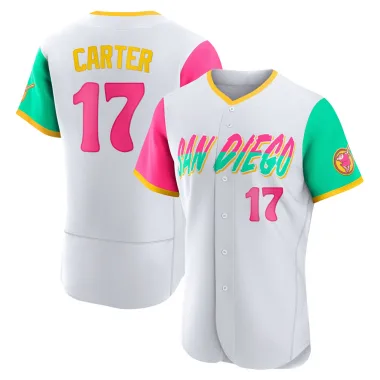 Joe Carter Men's Authentic San Diego Padres White 2022 City Connect Jersey