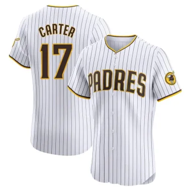 Joe Carter Men's Elite San Diego Padres White Home Jersey
