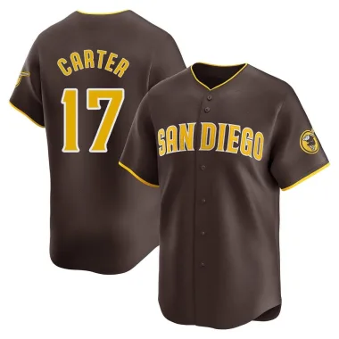 Joe Carter Men's Limited San Diego Padres Brown Away Jersey