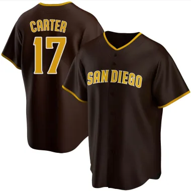 Joe Carter Youth Replica San Diego Padres Brown Road Jersey