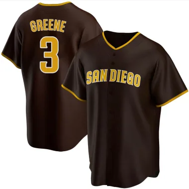 Khalil Greene Men's Replica San Diego Padres Brown Road Jersey