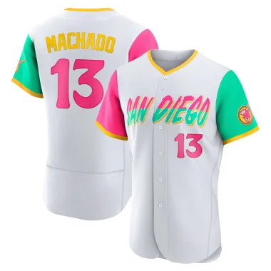 Manny Machado Men's Authentic San Diego Padres White 2022 City Connect Jersey