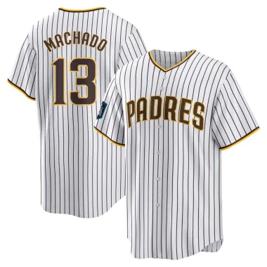 Manny Machado Men's Replica San Diego Padres White 2024 World Tour Seoul Series Home Jersey