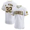 Ryan O'Hearn Men's Elite San Diego Padres White Home Patch Jersey