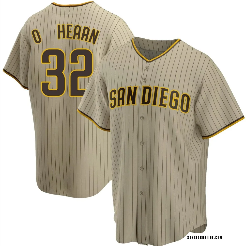 Ryan O'Hearn Men's Replica San Diego Padres Sand/Brown Alternate Jersey